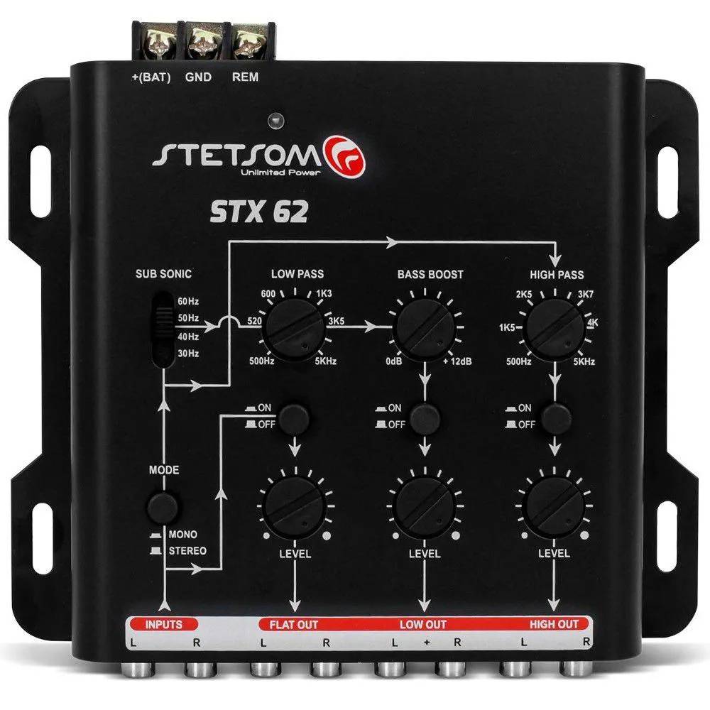 Crossover Stetsom STX 62 - 2 Canais 3 vias Mono ou Stereo - Imagem 2
