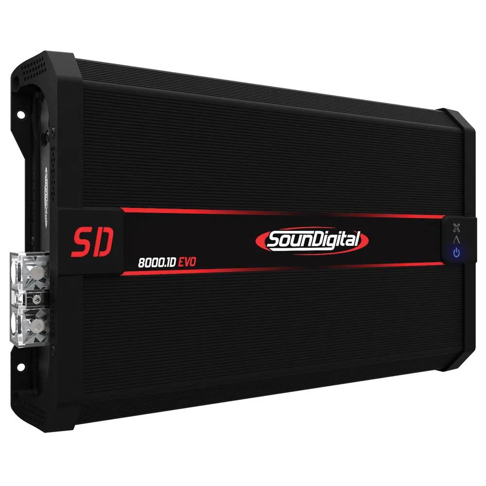 Módulo Amplificador SounDigital Evolution II SD8000.1D EVO - 1 Canal 8000W RMS 2 Ohms