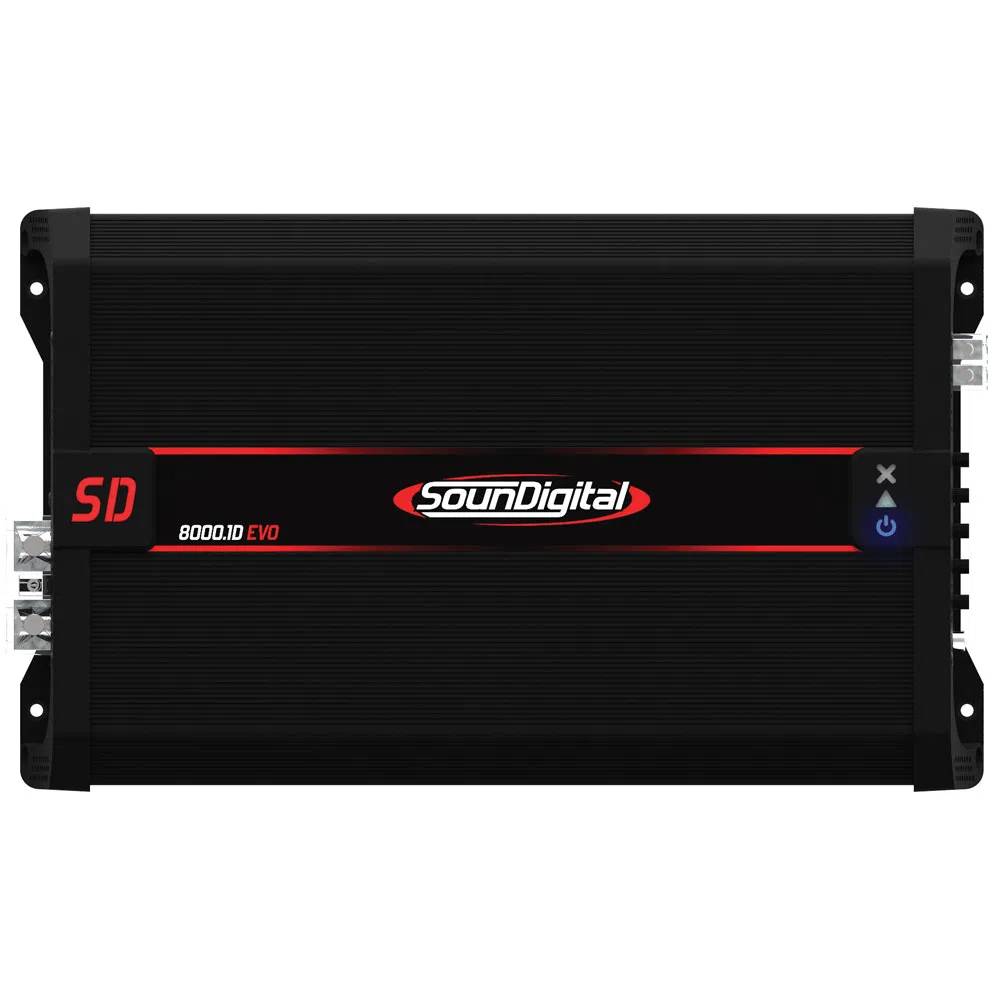 Módulo Amplificador SounDigital Evolution II SD8000.1D EVO - 1 Canal 8000W RMS 2 Ohms - Imagem 2