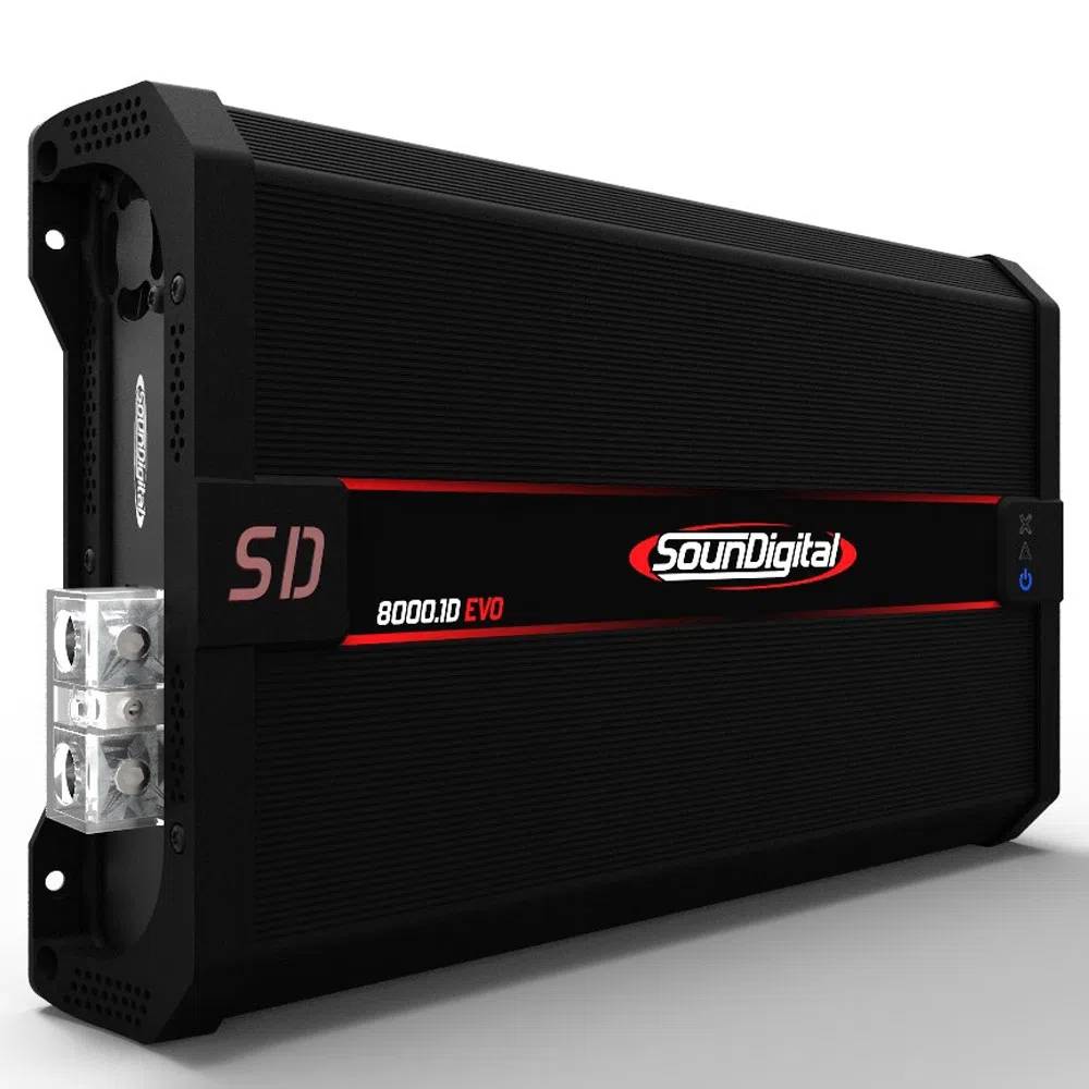 Módulo Amplificador SounDigital Evolution II SD8000.1D EVO - 1 Canal 8000W RMS 2 Ohms - Imagem 3